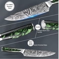 thumbnail image 5 of Akatsuki Kitchen Knife Forged Damascus Steel Japanese Chef Knife for Slicing Cutter with Easy-Grip Resin Handle and Gift for Chef's Giftcase, 5 of 5