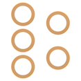 thumbnail image 4 of MERIGLARE Air Pump Piston for Air Compressor Upgrade Rubber Piston 5Pcs 550W Yellow, 4 of 9
