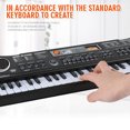 thumbnail image 3 of Amdohai 61 Keys Black Digital Music Electronic Keyboard KeyBoard Electric, 3 of 8