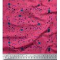 thumbnail image 1 of Soimoi Green polyester Crepe Fabric Artistic Floral Print Fabric by Yard 52 Inch Wide, 1 of 3