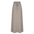 thumbnail image 4 of Birdeem Jupe Cheville Décontractée pour Femmes, Mode, Couleur Unie, avec Poches, Taille Élastique, 4 of 8