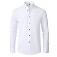 thumbnail image 1 of Chemises Habillées pour Hommes Coupe Ajustée Manches Longues Boutonnées - Matériau Polyester Spandex, Extensible 4 Directions, Résistant aux Plis, 1 of 6