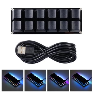 12Key Gaming Keyboard Programming Macro keypad Mechanical Keyboard 9CW8 ю☆ C8A5