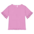 thumbnail image 4 of RXIRUCGD 2025 Vêtements d'Été pour Enfants Nouveaux T-Shirts d'Été pour Enfants Manches Raglan Manches Courtes T-Shirt Graphique Col Rond T-Shirt Filles Haut Décontracté, 4 of 8