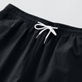 thumbnail image 2 of Plebaso Mens Casual Shorts Elastic Waist Summer Shorts Drawstring Solid Color Lounge Shorts with Pockets, 2 of 6