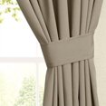 thumbnail image 2 of Blazing Needles Twill Drapery Panel (Set of 2), 63" by 52", Toffee, 2 of 2