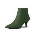 thumbnail image 1 of Unique Bargains Bottines à Talon Aiguille à Bout Pointu à Fermeture Éclair pour Femmes, 1 of 8