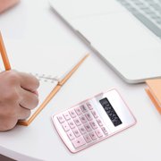 Dvkptbk Mini Calculator Standard Calculator 8 Digit with Large DisplayRound Button Candy Color Calculator Portable for Office Home School