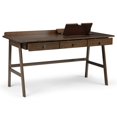thumbnail image 4 of Allora Contemporary Computer Desk in Natural Aged Brown, 4 of 11