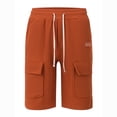 thumbnail image 4 of Styesk Shorts pour Hommes Couleur Unie Mode Décontractée avec Poches Taille à Lacets, 4 of 6