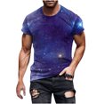 thumbnail image 1 of Birdeem Nouveau T-Shirt pour Hommes à la Mode Impression 3D Faisceau de Ciel Non Localisé Manches Courtes Col Rond T-Shirt Haut de Sport Décontracté Blouses, 1 of 5