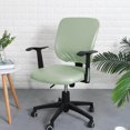 thumbnail image 4 of Split Office Chair Cover Dustproof Waterproof Rotating Chair Protector graces your home or Green Seat+Backrest, 4 of 9