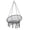 Dark Grey, variant on Outsunny Patio Hammock Chair, Hanging Rope Hammock Swing for Indoor & Outdoor Use with Backrest, Cotton-Polyester Blend, Fringe Tassels, Dark Grey