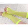 thumbnail image 4 of Unique Bargains Women's Elbow Length Fingerless Fishnet Gloves 2 Pairs, 4 of 4