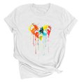 thumbnail image 1 of Meichang T-Shirts de la Saint-Valentin pour Femmes Mignons avec Cœur d'Amour T-Shirts Graphiques à Manches Courtes Décontractés à Col Rond T-Shirts Hauts Joyeuse Saint-Valentin, 1 of 2