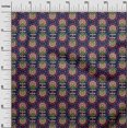 thumbnail image 2 of oneOone Polyester Lycra Fabric Leaves & Floral Block Printed Fabric 1 Yard 56 Inch Wide, 2 of 4
