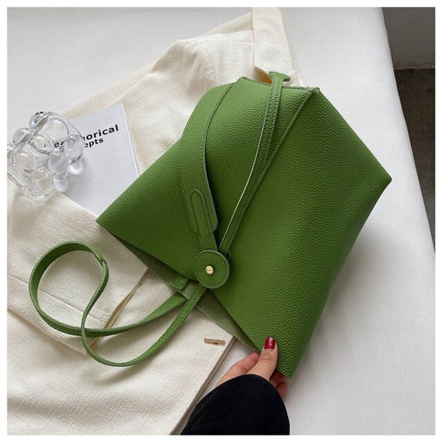 LinYooLi Female Large Capacity Tote Bag Soft Leather Shopping Bag Luxury Classic Design Handbags Ladys Simple Trendy Shoulder Bag