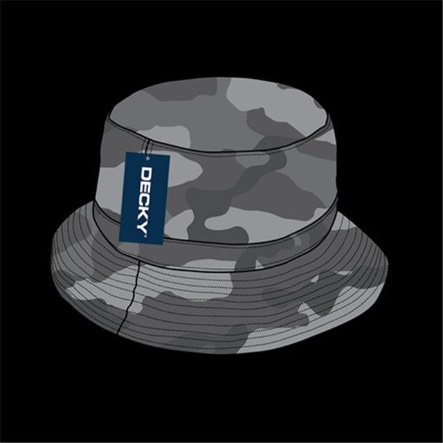 Decky 961-PL-URB-06 Polo Bucket Hat, Urban - Small & Medium