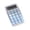 Blue, variant on Clear Mini 8-Digit Calculator - Portable Basic Calculator with LCD Display for School Supplies, Students & Home Office Use