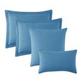 thumbnail image 3 of Clara Clark Ensemble de Courtepointe 5 Pcs, Style Moderne, Grand Lit/Grand, Bleu Ciel, 3 of 4