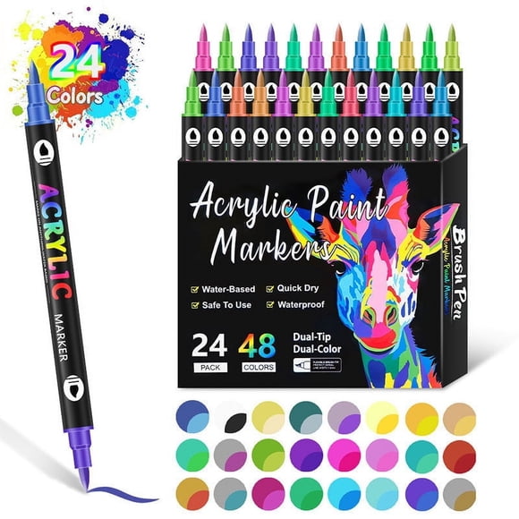 Savings! Gspmoly Paint Markers 24/48/36 Colors Paint Pens Acrylic Markers 1.5Mm Round Tip Paint Pen Acrylic Paint Pens for Painting 10Ml Savings