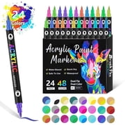 Savings! Gspmoly Paint Markers 24/48/36 Colors Paint Pens Acrylic Markers 1.5Mm Round Tip Paint Pen Acrylic Paint Pens for Painting 10Ml Savings