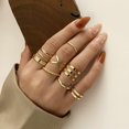 thumbnail image 3 of ORUYROP 3-10 Pcs Knuckle Rings Set Stainless Steel Ring Simple Smooth Finger Stackable Rings Set for Women Plain Band Rings, 3 of 6