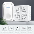 thumbnail image 4 of Sonnette Sans Fil pour la Maison, Intelligente, Portée Ultra Longue, Télécommande, Sonnette avec Rappel d'Appel Alimenté par USB, Sonnette Intelligente Sans Fil, 4 of 8