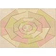 thumbnail image 1 of Ahgly Company Machine Washable Indoor Rectangle Transitional Khaki Gold Area Rugs, 4' x 6', 1 of 7