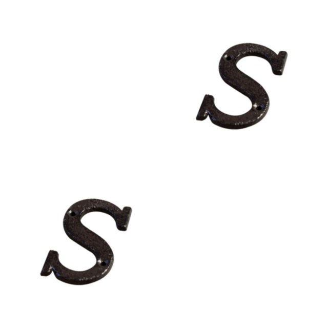 Transemion Durable And Rustproof Metal House Number Plaque For Stylish Door Decoration B17--S 2Set
