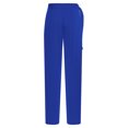 thumbnail image 3 of YiZYiF Men's Latin Dance Pant Salsa Rumba Tango Competition Ballroom Practice Pants Trousers Blue L, 3 of 5