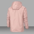 thumbnail image 2 of Manteaux à Capuche Roses pour Femmes pour Dames Sport Gym Randonnée Course Sortie avec Capuche Imperméables Basiques Automne Hiver à Fermeture Éclair 2025 Vêtements Mode Coupe Régulière S, 2 of 4