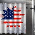 thumbnail image 4 of Shower Curtain with Liner and Hooks Shower Curtain for Bathroom Modern Shower Curtain Universal for All Seasons in Bath Long Shower Curtains Set ，American Flag Pattern with Stars and T, 4 of 8