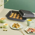 thumbnail image 3 of Leojiow Baking Sheet Pan Nonstick Baking Sheets Rectangle Bakeware Oven Pan Stackable Depth Bakeware Black Baking Pans & Warp Easy Clean Nonstick Baking Tray Pan For Oven One Size Utility, 3 of 3