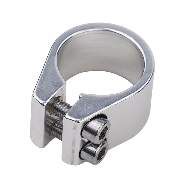 Bicycle Components Seatpost Clamp Double Layer Double Bolt Replacement Accessories Seatpost 31 8mm For Bike Scooter silver