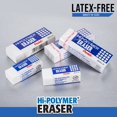 thumbnail image 5 of Pentel Hi-Polymer Block Eraser Small White, 4-Pk (ZEH05BP4), 5 of 5