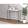 thumbnail image 2 of Safdie & Co. Console Table, White Marble Tray Top & Black Metal Legs., 2 of 4