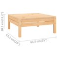 thumbnail image 5 of vidaXL Repose-Pieds de Jardin en Pin Massif, 5 of 5