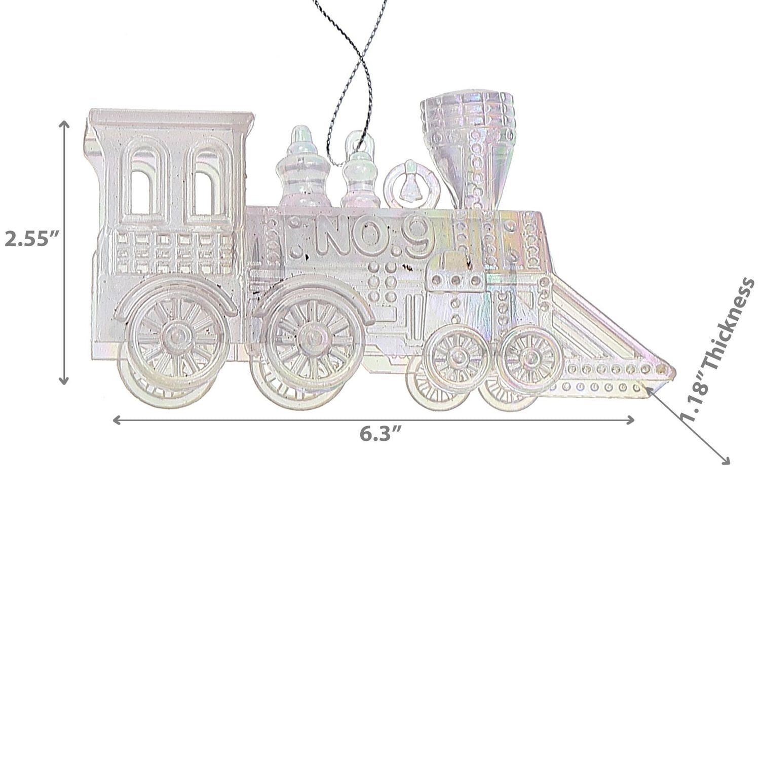 Ornement Long Train - Lot De 12