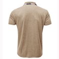 thumbnail image 4 of HKEJIAOI Chemise Blouse Homme Décontractée Mode Manches Courtes à Carreaux Col Rabattu à Boutons, 4 of 6