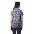 thumbnail image 4 of Moomaya Chemise Tunique Style Enveloppant pour Femmes en Coton Décontracté Col Classique Boutonné, 4 of 6