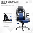 thumbnail image 4 of HOMCOM Racing Gaming Chair PU Leather Computer Chair with Flip Up Armrest, 4 of 10