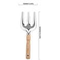 thumbnail image 3 of Wooden Handle Stainless Steel Garden Planting Tools For Growing Vegetables Growing Flowers And Pulling Weeds Household Shovel Rake, 3 of 9