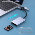 thumbnail image 1 of BENFEI CFexpress Type B Card Reader with USB 3.2 (Gen 2) 10Gbps USB-C&USB-A 2-in-1 Type B CFexpress Adapter Compatible with Windows/Mac/Linux/Android(Not for XQD Card), 1 of 5
