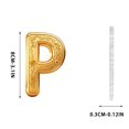 thumbnail image 3 of Christmas Tree Letter P Acrylic 2D Hanging Ornament for Car Backpack Home Holiday Decoration Alphabet Series Festive Gift Decor, 3 of 7