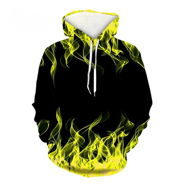 Mikilon Fall And Winter Men And Women Hooded Sweater Printing Pullover Blouse