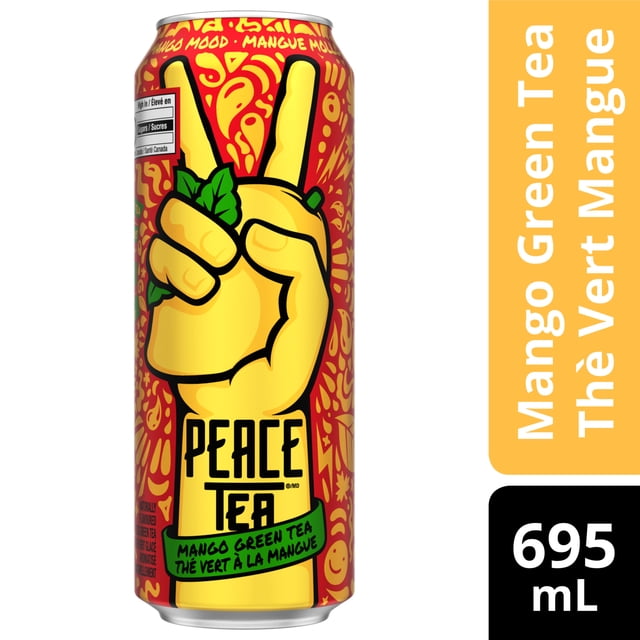 Peace Tea Mango Mood Iced Tea Can, 695 mL