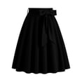 thumbnail image 2 of Jupe Plissée Vintage des Années 1950 pour Femme Taille Haute Évasée Rétro Midi avec Lien, 2 of 5