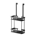 thumbnail image 2 of 2-Tier Hanging Shower Caddy Over The Door Large Capacity Hanging Shower Organizer Sturdy Rust Proof Shelf Basket Storage Rack No Drilling, 2 of 9