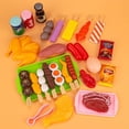 thumbnail image 2 of 80PCS Simulation Kitchen Toys For Children Cookware Bbq Pretend Cooking Play Miniature Food Kids Barbecue Set Educational Toy 27PCS(No Grill), 2 of 5
